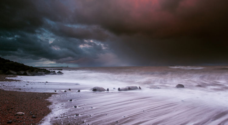 Stormy Sunset on Chemical Beach, Seaham