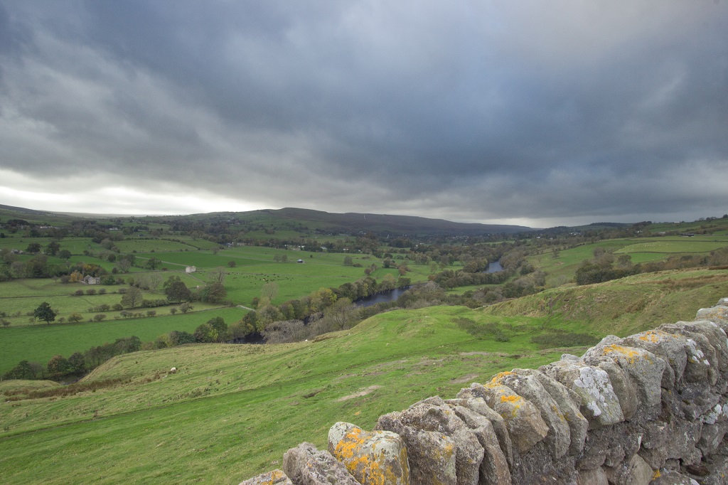 The view towards Middleton-in-Teesdale from the B6282