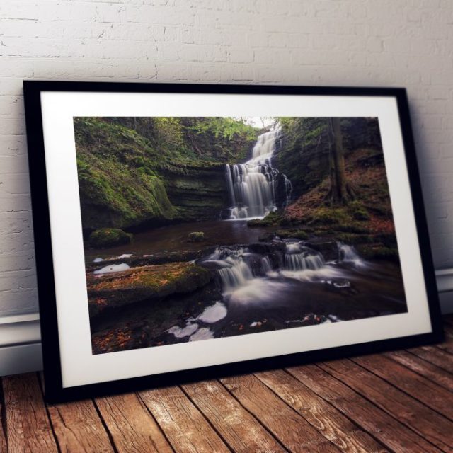 Scaleber Force Waterfall Yorkshire Dales - Print for sale