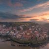 Misty Sunset Staithes