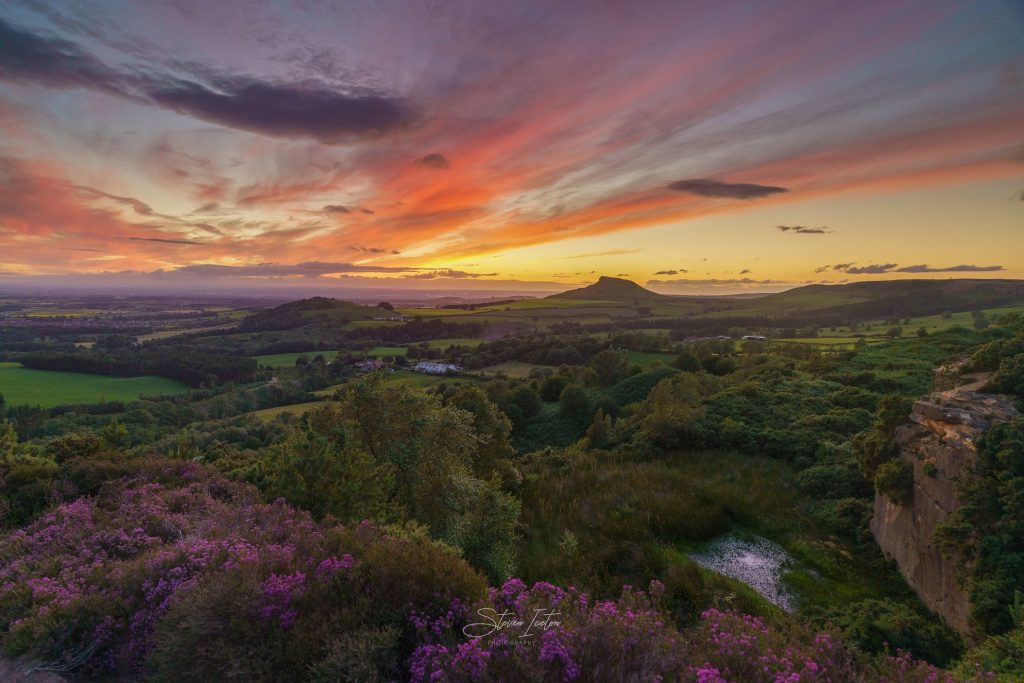 North York Moors Heather Bloom 2020 Cockshaw Hill Afterglow